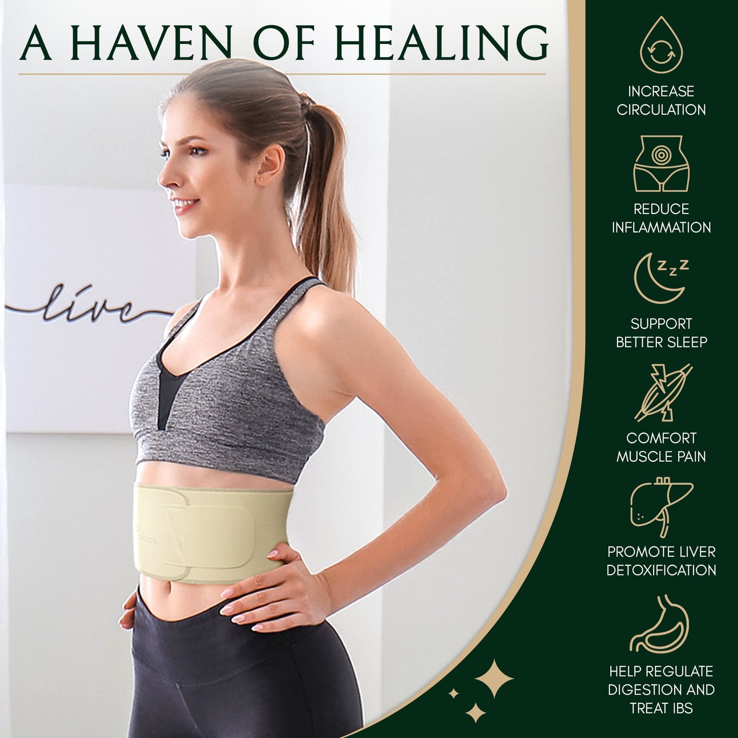 EMERALD CASTOR - Castor Oil Pack in Beige